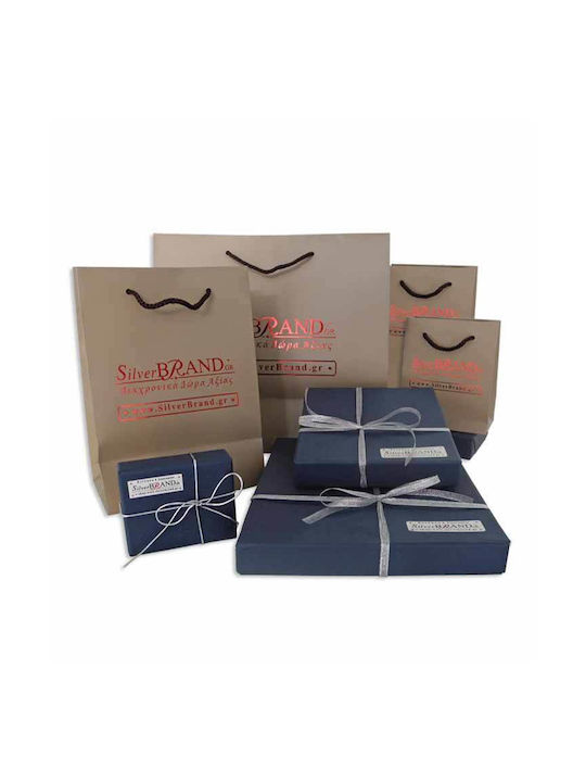SilverBrand.gr Διακοσμητικό Μπωλ Ασημένιο Ασημί 15x15x9cm