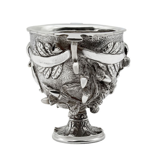 Savvas Design Decorative Bowl Pedestal Silver 10.5x10.5x12cm