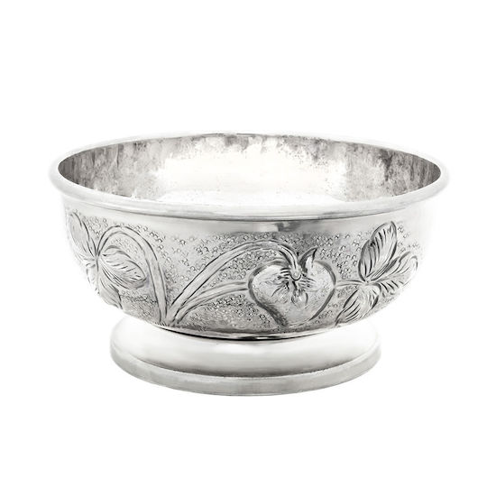 Savvas Design Decorative Bowl Pedestal Silver 22x22cm