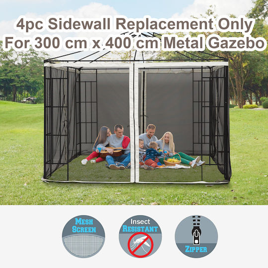 Outsunny Single Camping Mosquitos Nest Black 352x207cm