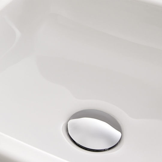 Acquanet Pop Up Stainless Steel Valve Sink Silver