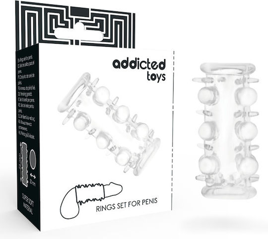 Addicted Toys Προέκταση Πέους Penis Sleeve Διάφανη 7.2cm