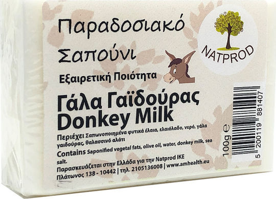 Natprod Traditional Soap with Donkey Milk & Olive Oil 100gr