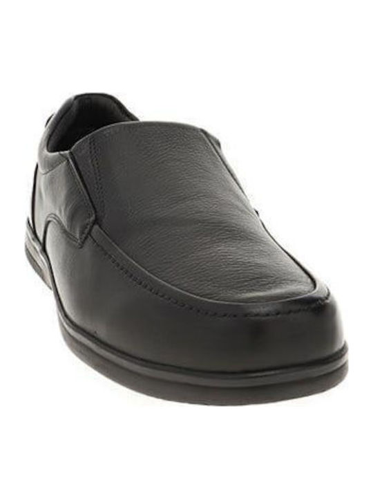 Кожа Мъжки Slip-On Черен