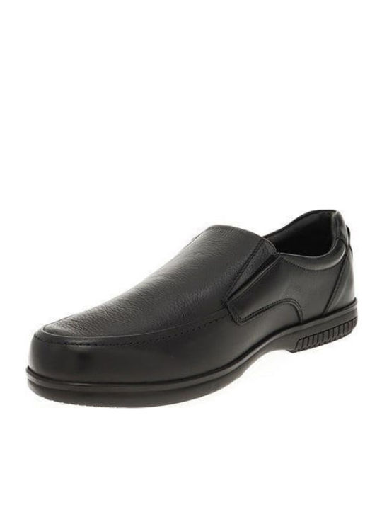 Кожа Мъжки Slip-On Черен
