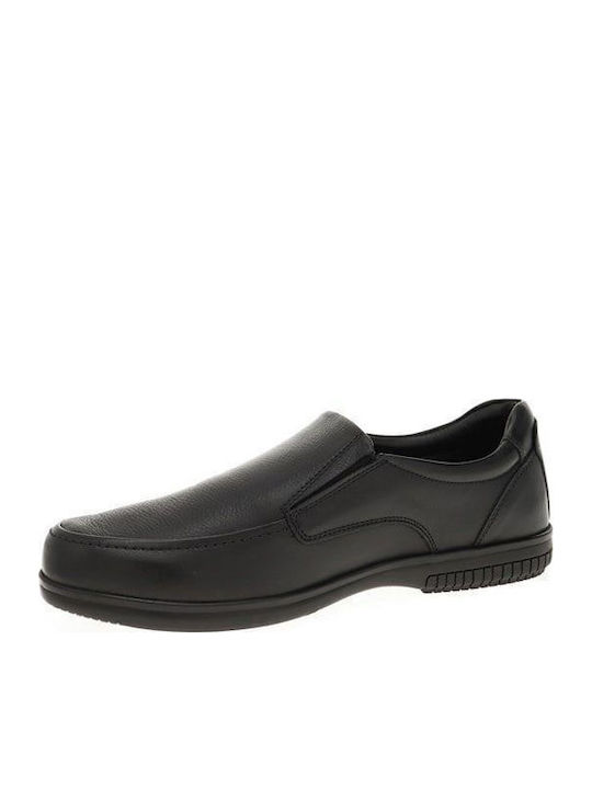 Кожа Мъжки Slip-On Черен