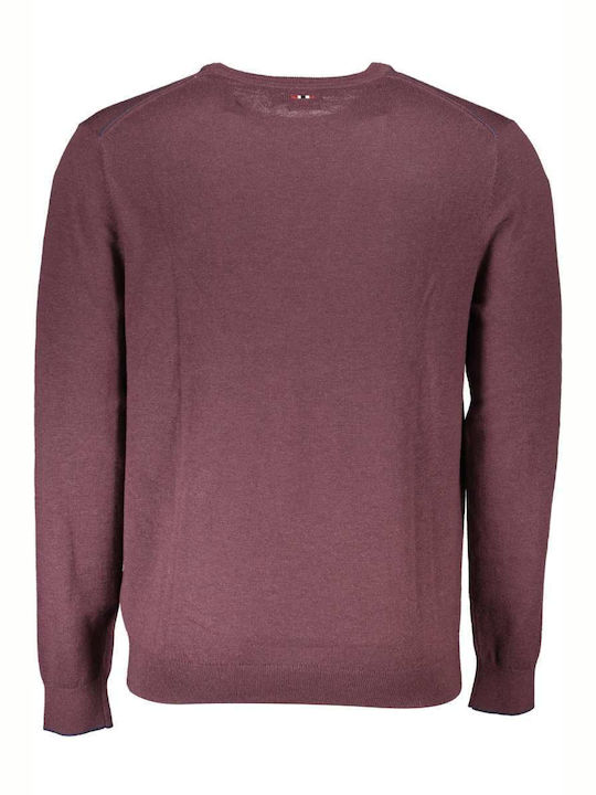 Napapijri Men's Blouse Long Sleeve Burgundy