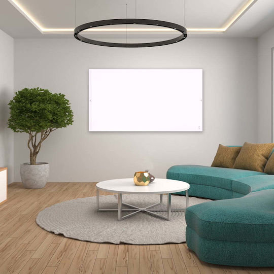 Electric Sun Convector Heater Wall 600W with Electronic Thermostat 101x60.2cm White