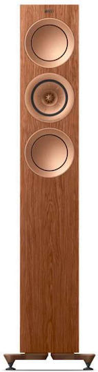 Kef R5 Meta Ζεύγος Ηχείων Hi-Fi Δαπέδου 200W 3 Δρόμων Π17.5xΒ34.35xΥ102.5εκ. Καρυδιά
