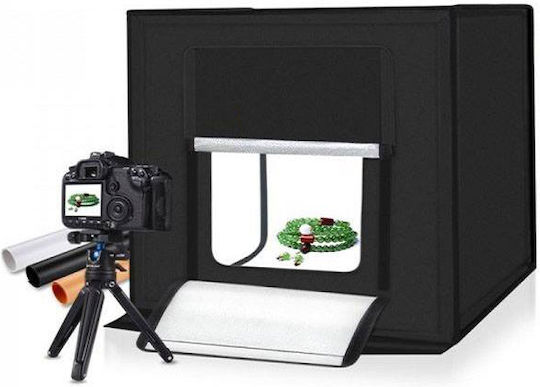 Fotobox Faltbares Fotostudio Beleuchtet mit mehreren Hintergründen 40x40x40cm