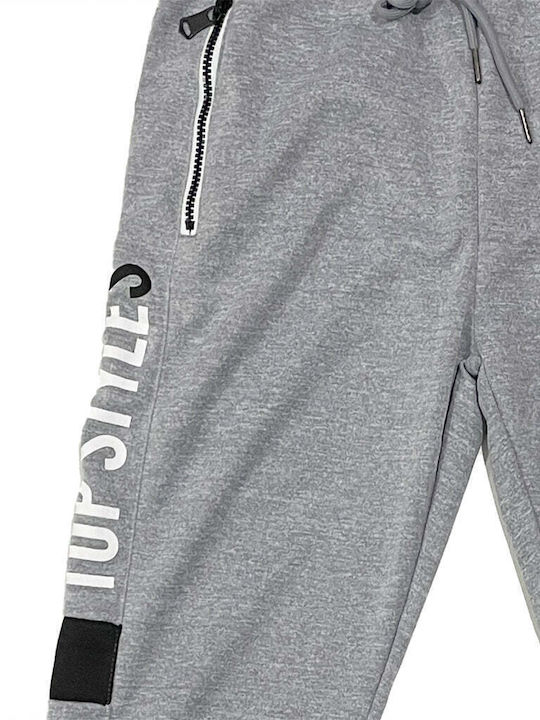Pantaloni de trening Lucios cu Elastic Gri