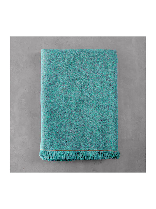 Rythmos Decorative Pillow Case Sebastiao Petrol Blue 40x40cm
