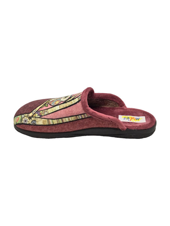 Medies Women's Slippers Burgundy