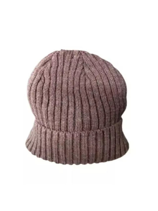 Verde Ribbed Beanie Cap Taupe
