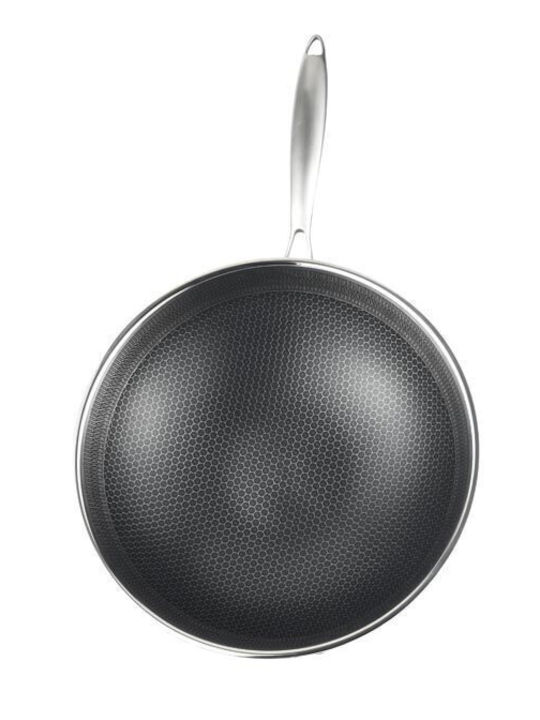 Cheffinger Pots Set of Stainless Steel with No Coating Silver 10pcs