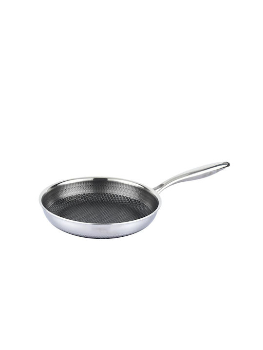 Cheffinger Pots Set of Stainless Steel with No Coating Silver 10pcs