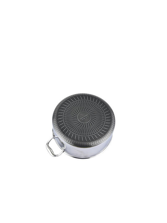Cheffinger Pots Set of Stainless Steel with No Coating Silver 10pcs