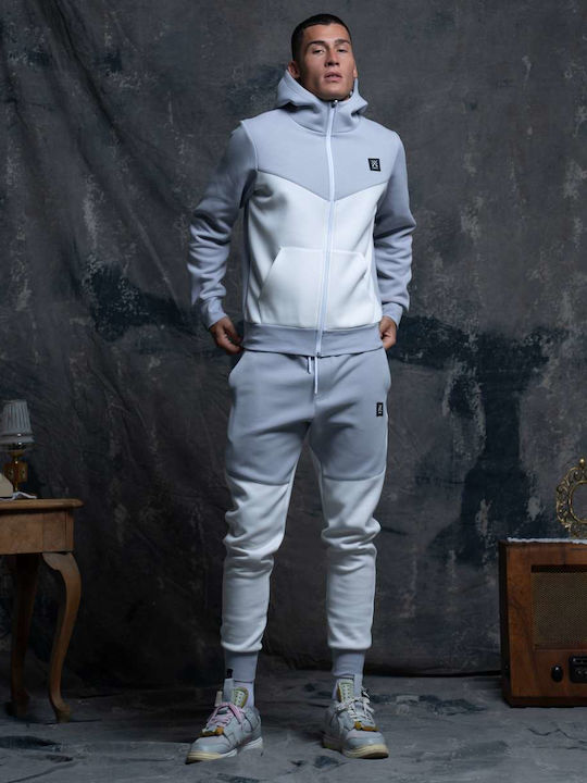Gray Hooded Cardigan