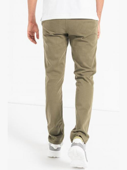 Ανδρικό Παντελόνι Chino Ελαστικό Slim Fit Πράσινο