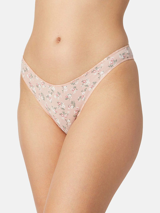 Miss Βαμβακερά Дамско Слип 3Pack без Шевове Каки