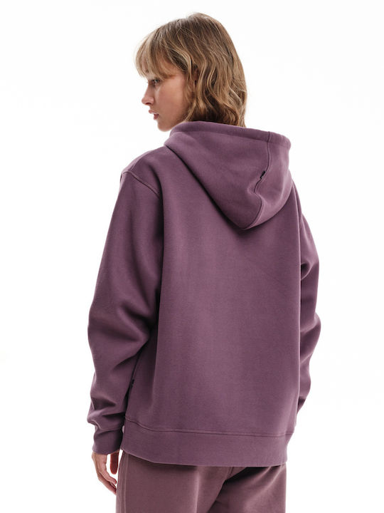 Women's Sweatshirt Hooded Purple