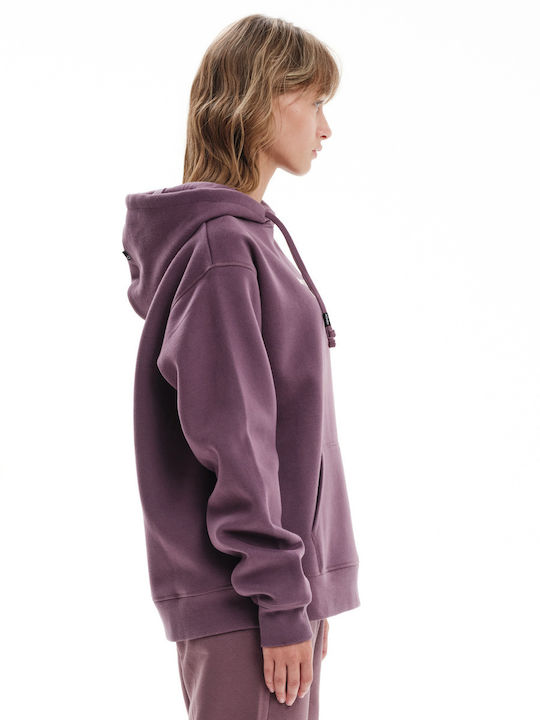 Women's Sweatshirt Hooded Purple