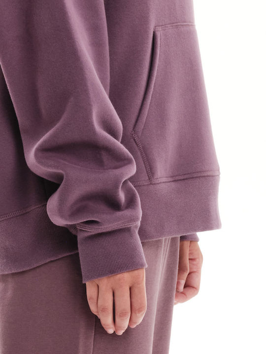 Women's Sweatshirt Hooded Purple