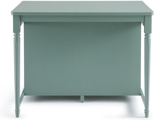 Tisch Küche Holz Grün 90x120x90cm