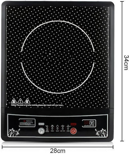 Cheffinger Induction Countertop Single Burner Black