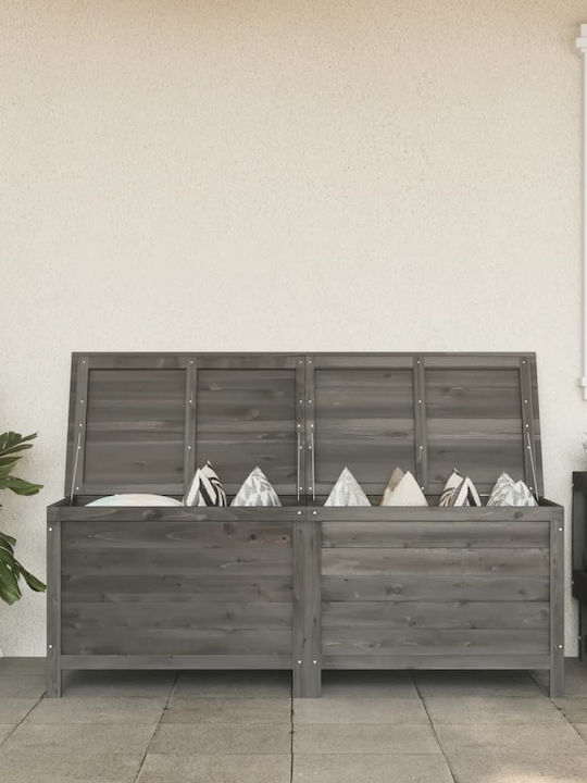 vidaXL Outdoor Storage Box Gray L150xW50xH56.5cm