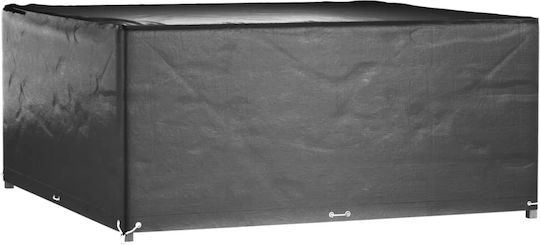 vidaXL Waterproof Dining Table Cover Black 205x205x90cm