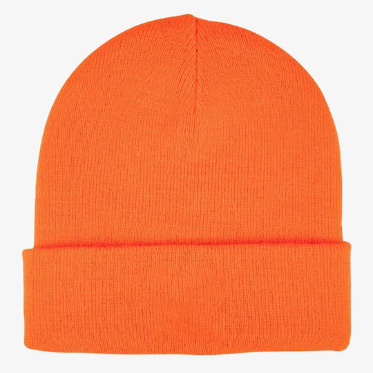 Classic Label Beanie Unisex Beanie Gestrickt in Orange Farbe