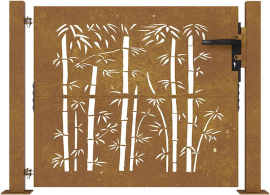 vidaXL Garten Tür für Zaun aus Bamboo in Braun Farbe 1.05m x 80cm