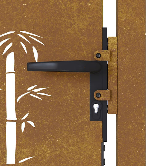 vidaXL Garten Tür für Zaun aus Bamboo in Braun Farbe 1.05m x 80cm