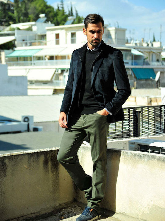 Men's Elastic Khaki Trousers