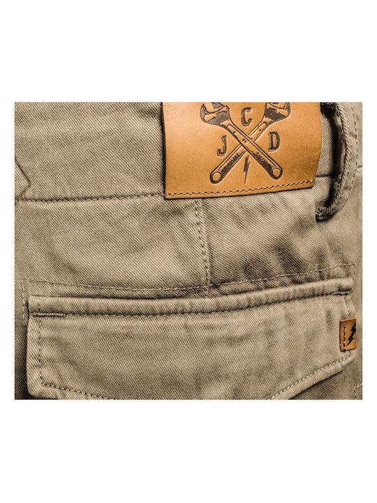 John Doe Men's Summer Cotton Motorcycle Waterproof Pants Brown