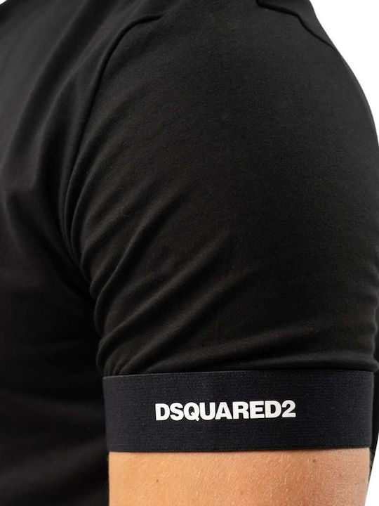 Dsquared2 Herren T-Shirt Kurzarm Schwarz