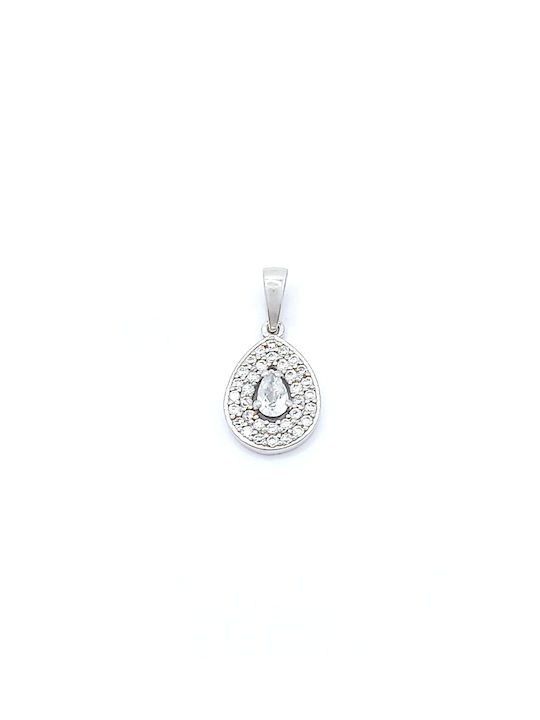 PS Silver Necklace from Silver with Zircon