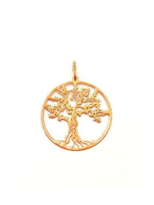 PS Silver Necklace Tree from Gold Plated Silver with Diamond