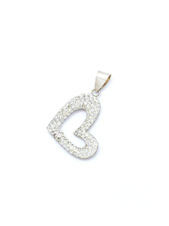 PS Silver Necklace from Silver with Zircon