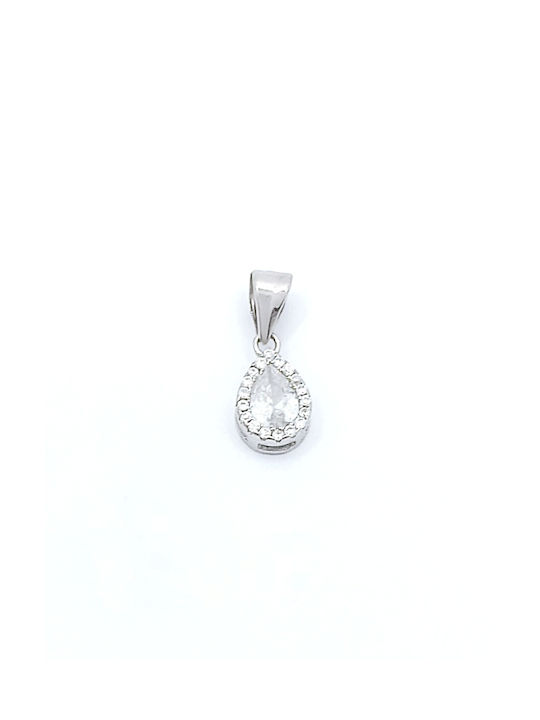 PS Silver Necklace from Silver with Zircon