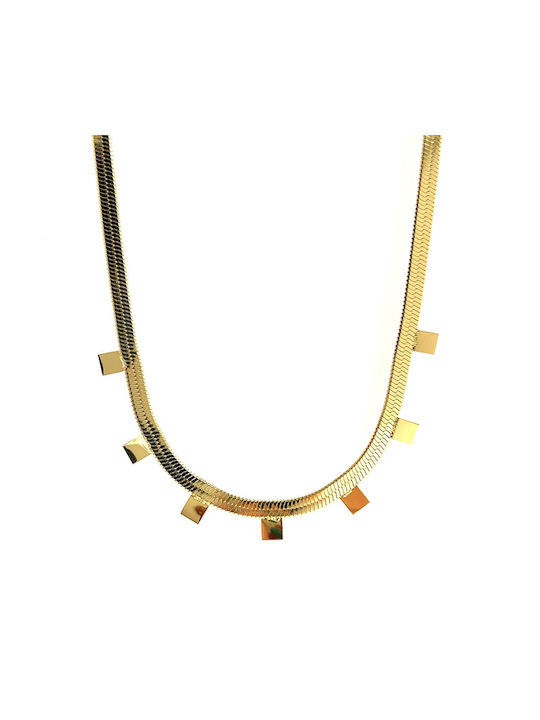 CHrysolithos Necklace from Gold Plated Steel