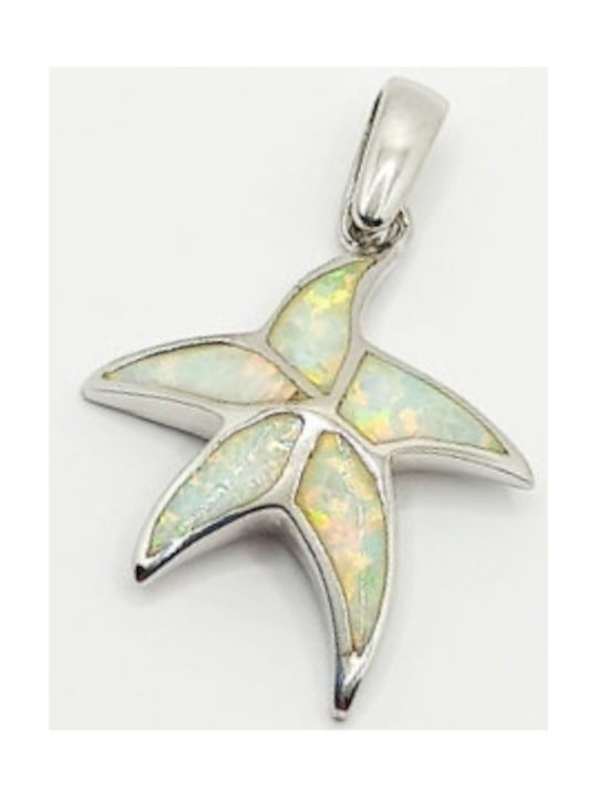 PS Silver Necklace with design Star from Silver