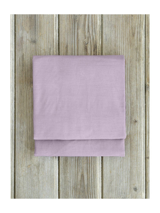 Nima Sheet Super-Double with Elastic 165x205+35cm. Unicolors Pale Mauve