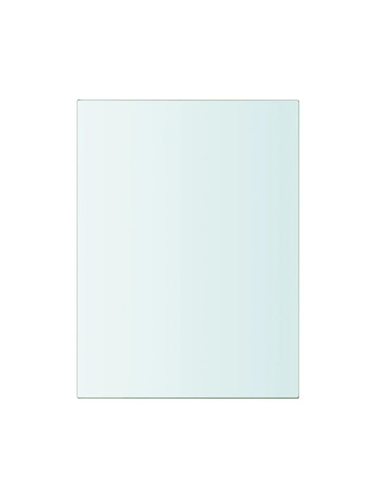 Transparent Wall Shelves 2 Pieces 20x15x0.8cm