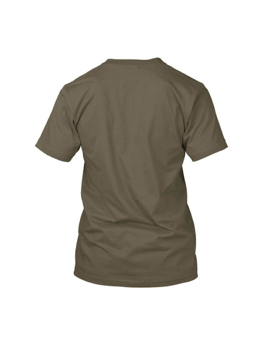 FightFlix Men's Short Sleeve T-shirt Khaki