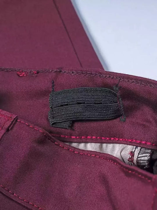 Pantaloni din Material Textil pentru Copii Burgundy OE230921