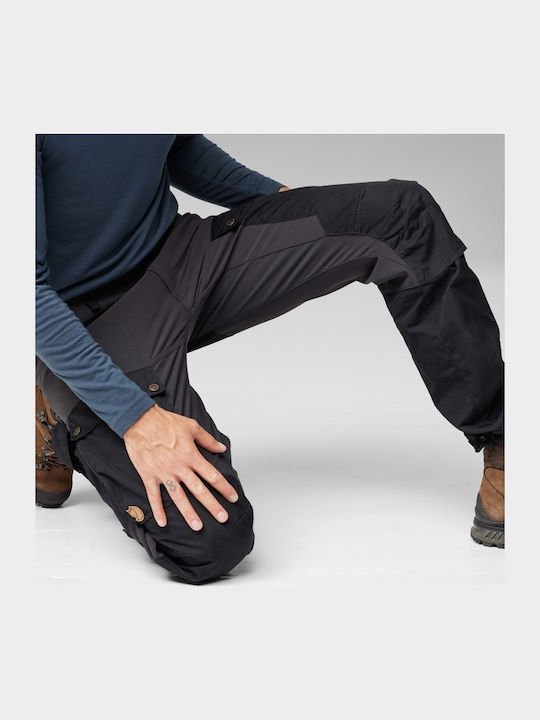 Fjallraven Keb Ανδρικό Μακρύ Παντελόνι Πεζοπορίας Μαύρο