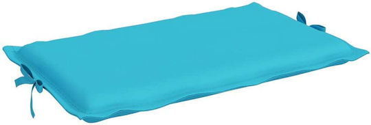 vidaXL Turquoise Sunbed Cushion with Backrest 186x58cm
