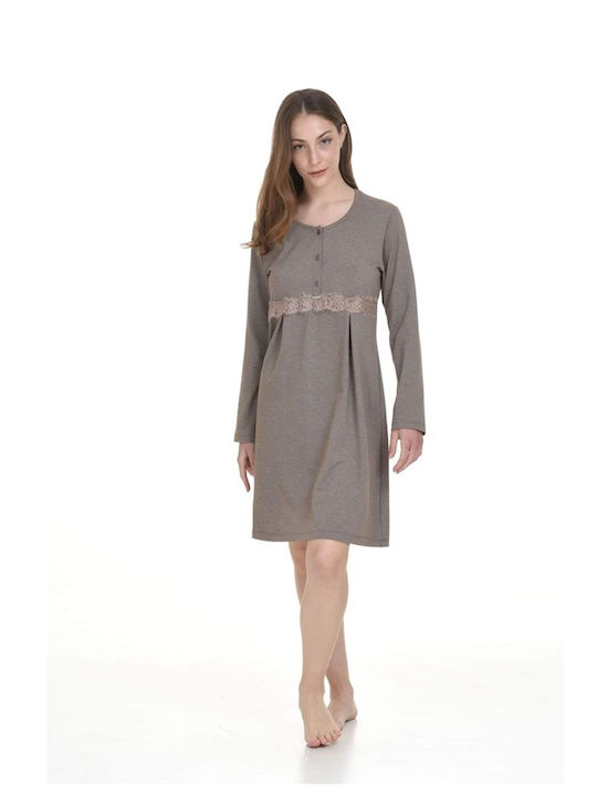 Zen by Daisy Winter Women's Nightdress Brown